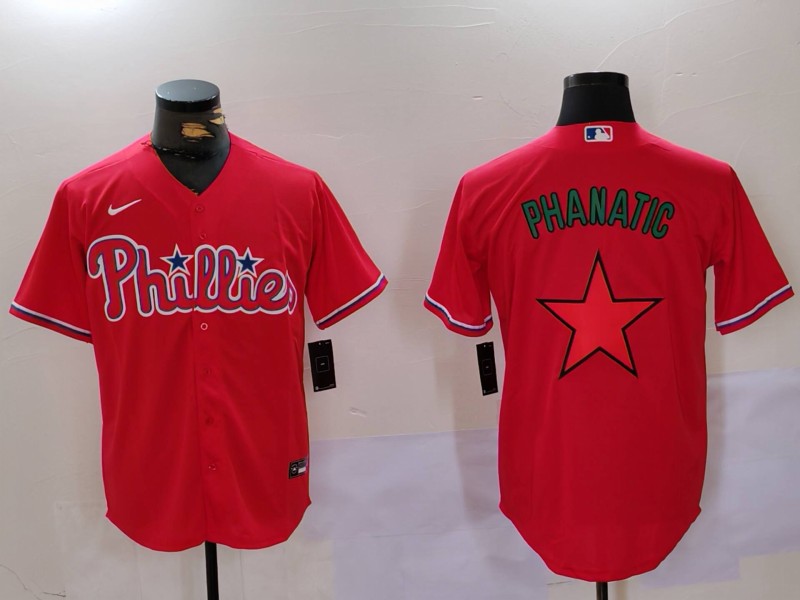 Men Philadelphia Phillies Blank Red Game 2024 Nike MLB Jersey style 9122